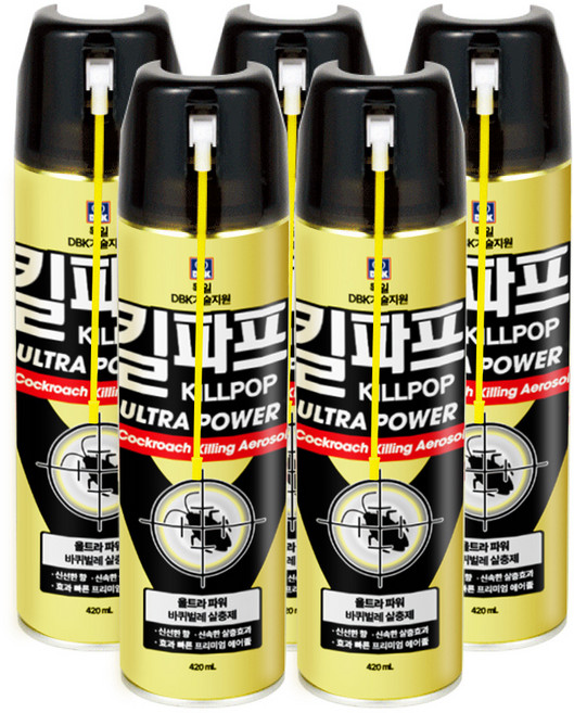 킬파프 울트라 파워 에어졸, 5개, 420ml