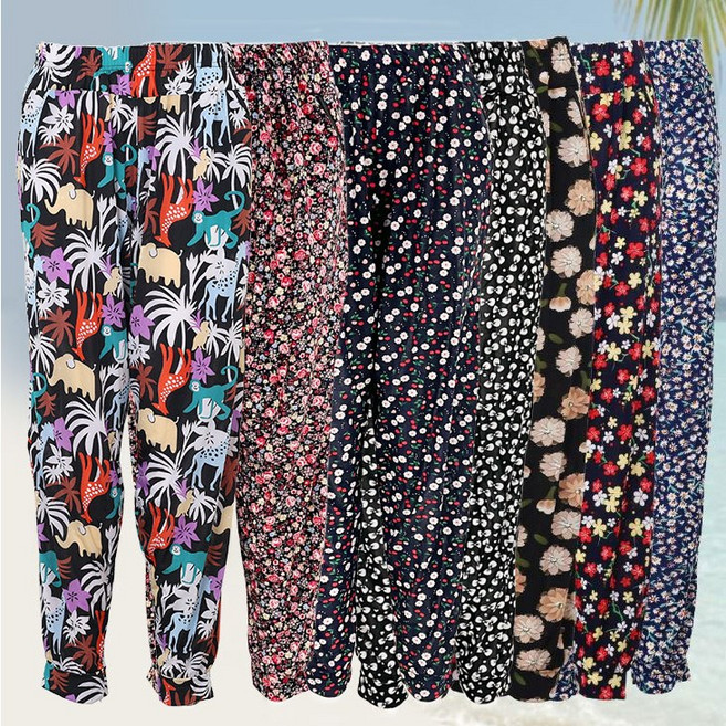 냉장고바지 몸빼 냉감 촌드레 여름바지 바캉스 고무줄 빅사이즈 쿨바지