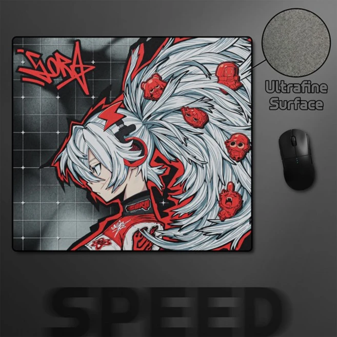 Wallhack SP-004-Drift Sora 게임용 마우스 패드 FPS 게이머 마우스 패드 게임 전문 전자 스포츠 매트 잠금 장치 노트북 책상 매트, [01] 45x40x0.4cm, [01] SD 892410, 1개 - 쿠팡