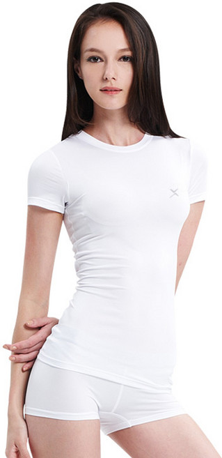 기어엑스 여성용 일반 사계절 반팔라운드 언더레이어 상의