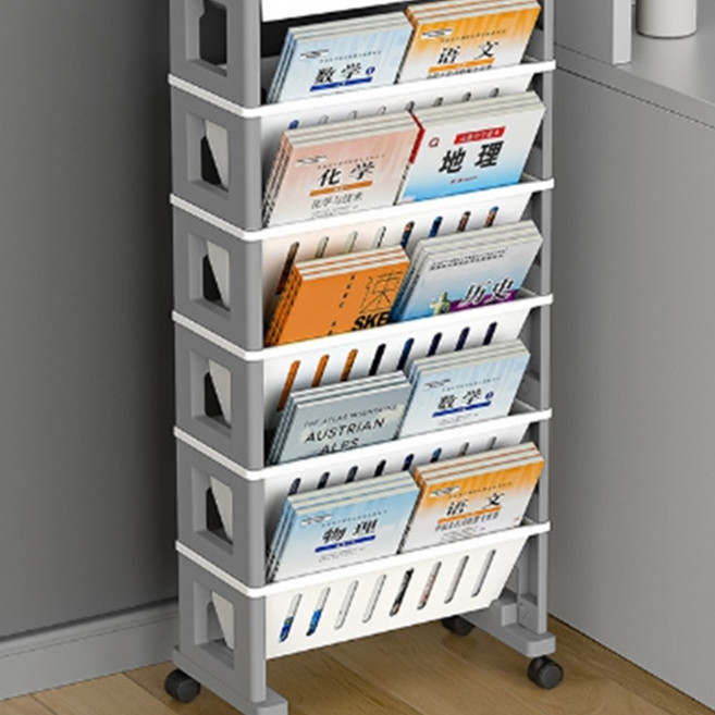 간이 바퀴달린책꽂이 이동책꽂이 북트롤리 북카트 선반 5단 6단