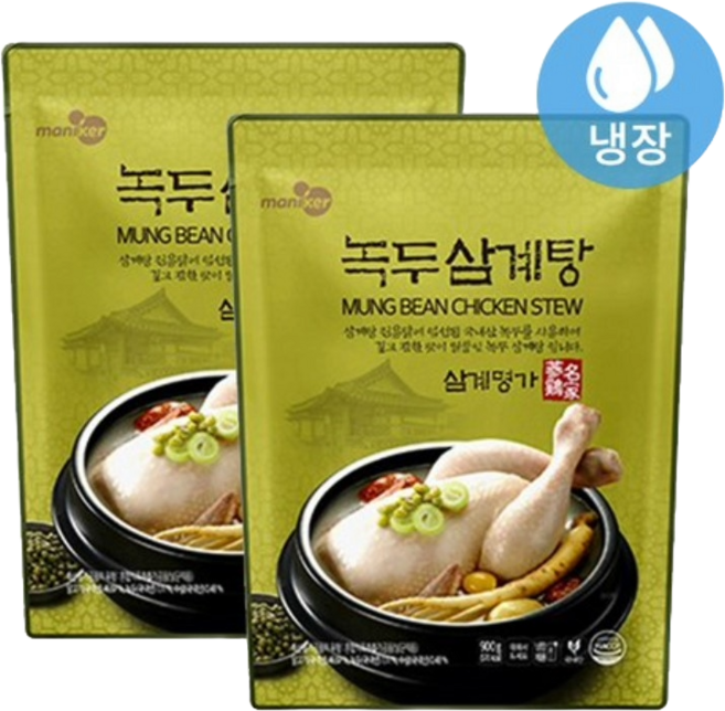마니커F&G 녹두삼계탕, 900g, 20개