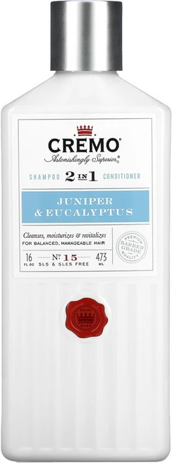 Cremo 2 In 1 샴푸 컨디셔너 No. 15 Junipers Eucalyptus (473 ml), 1개 - 쿠팡