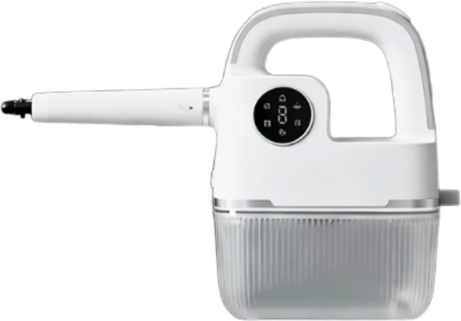 라이트스팀 가벼운 무선 스팀청소기 충전식 무선 미니 핸디 고온 스팀 살균 청소기 가정용, 대용량 스팀청소기(유선모델), 펄 화이트