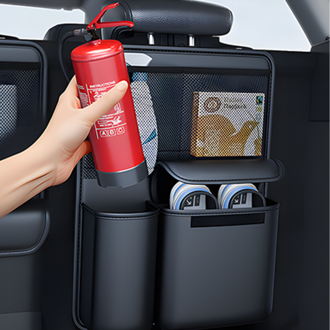 뉴잇지 자동차 트렁크 수납 정리함, 블랙