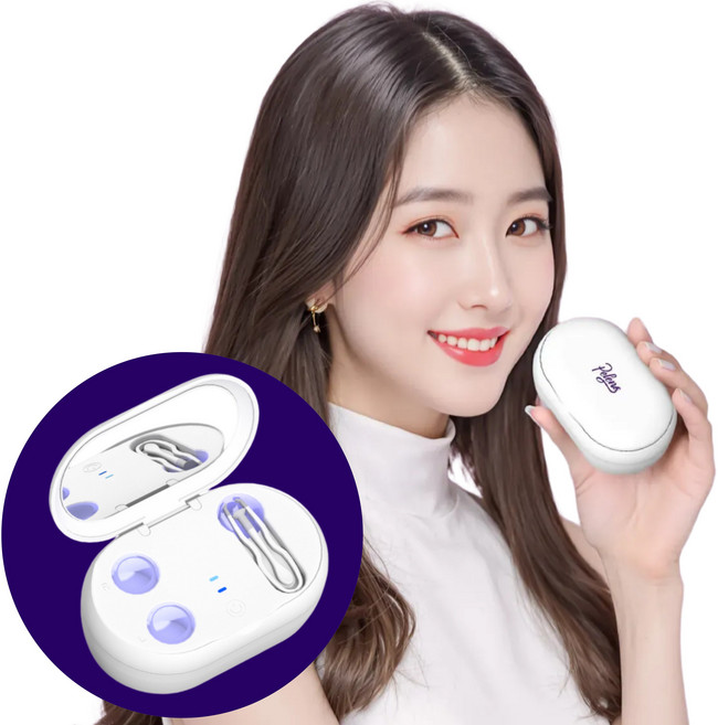 퍼렌즈 렌즈세척기 듀얼초음파 UV콘택트 소프트렌즈용 렌즈기간카운팅, 1개