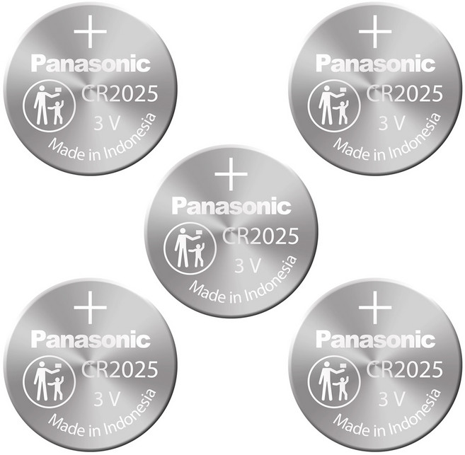 벤츠 구형 스마트키 건전지 5알 CR2025 파나소닉 리튬 배터리, 1세트, 5개입