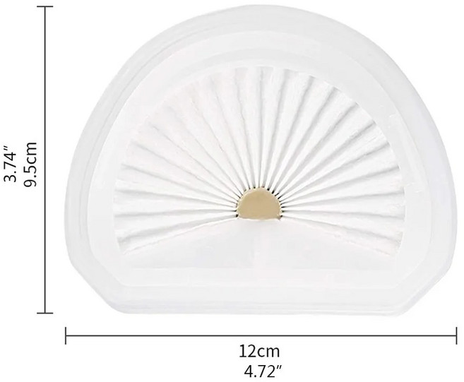 Black + Decker VLPF10 HLVA320J00 용 핸드 진공 필터 4 팩 교체, 4개