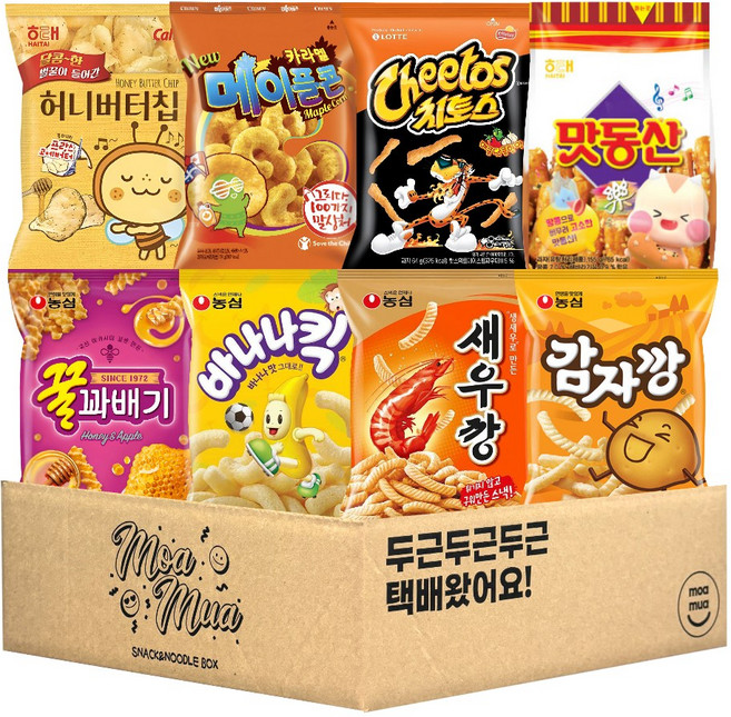 [모아무아] 맛있는 인기스낵 과자세트 8종, 1개