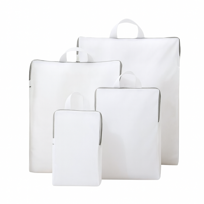 일이공팔 홈 업그레이드 무형광 도톰한 입체 가방 세탁망 4종, 1세트, 얇은망