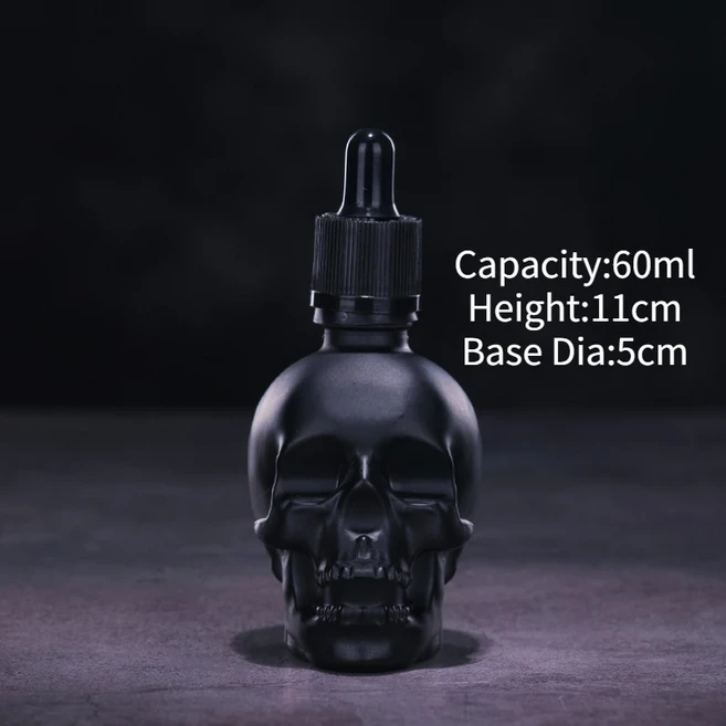 바텐더 디캔터 칵테일 바웨어 해골 병 쓴 약 병 주류 푸어러 바 도구 1 개, 02 60ml