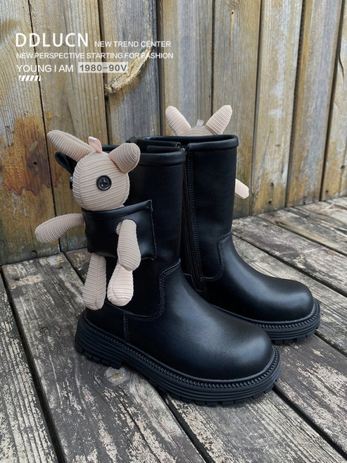 키즈 유아 아동 어린이 여아 초등 학생 주니어 겨울 양 털 방한 부츠 패딩 구두 신발 레인 장화