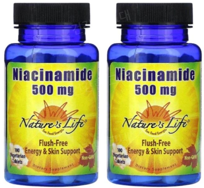 네이처스라이프 니아신 나이아신아마이드 500mg 100정 2개 비타민b3 Niacin - 쿠팡