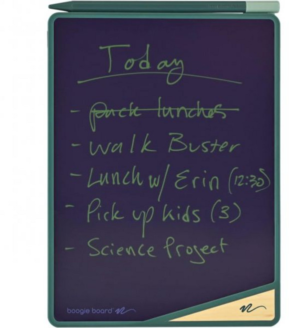 Boogie Board부기보드 베르사보드 8.5인치 LCD 필기 태블릿 베르사 연필 스타일러스 Instant Erase Builtin Magnet Portrait/Landsca, Green