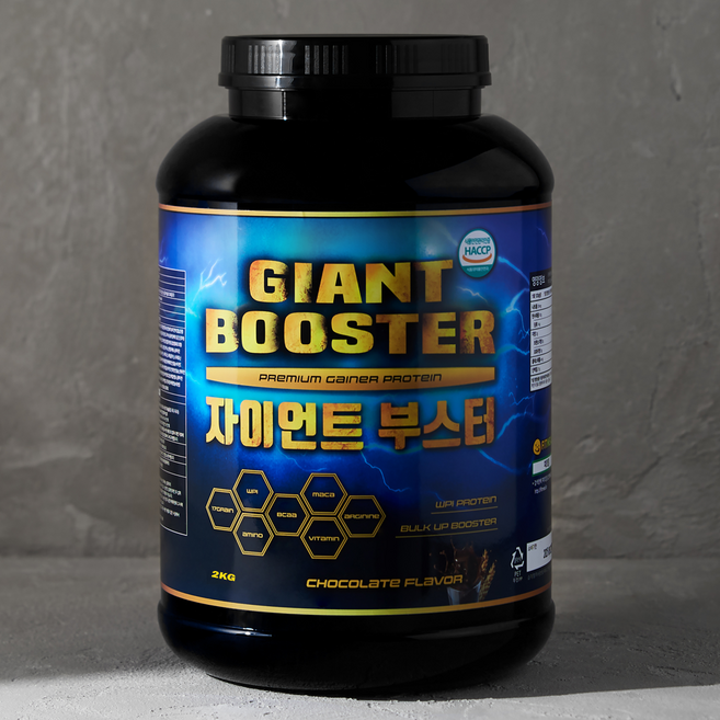 살찌는 보충제 벌크업 체중증가 탄수화물 WPI 게이너 자이언트 부스터 2KG, 1개