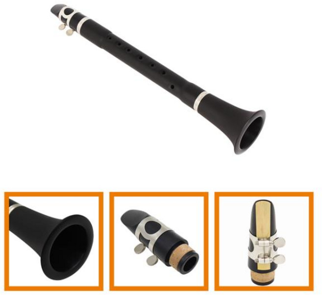 미니 클라리넷 악기 초보자 연습 성인용, 01 Black, 1개