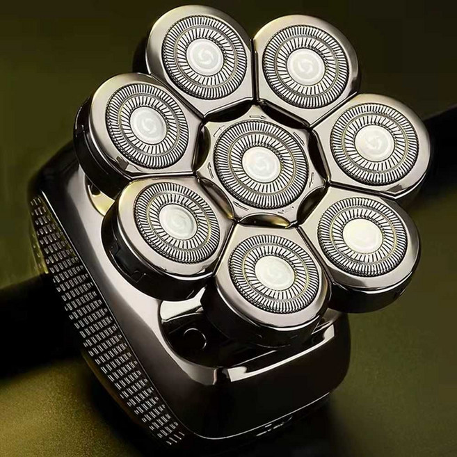 삭발용 바리깡 8날 면도기 실버 셀프 미용실 이발기 그루밍, A. 7날 독립형 가방