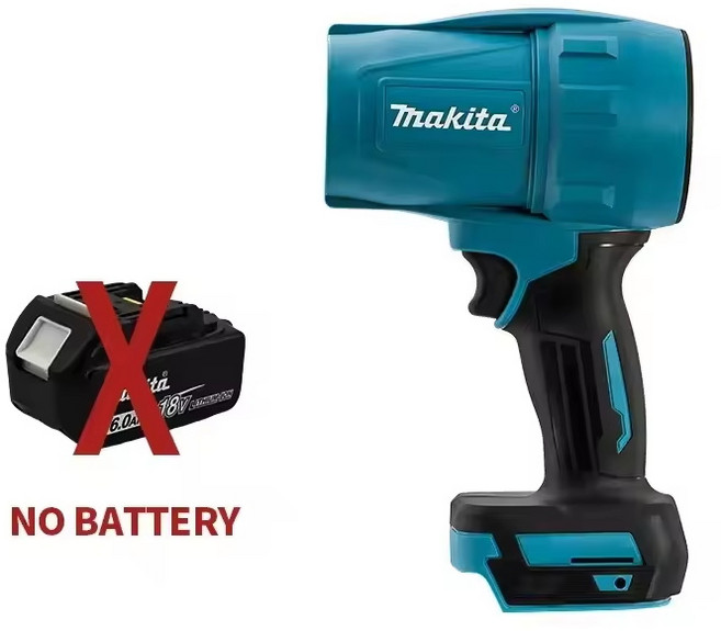 마키타 18V 전기 에어 더스터 터보 30000RPM 강력 블로워 제트 팬 충전식 라이트 포함 차량 청소 도구, 01 NO BATTERY