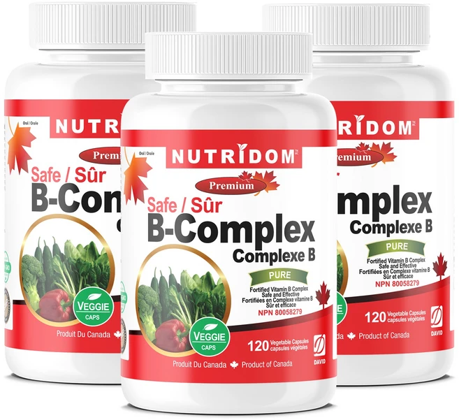 (3병특가) 캐나다 뉴트리돔 비타민 B 컴플렉스 고함량 비타민 B 군 복합체 (120 개입) 캐나다 직구 카포리아, 120정, 3개 - 쿠팡