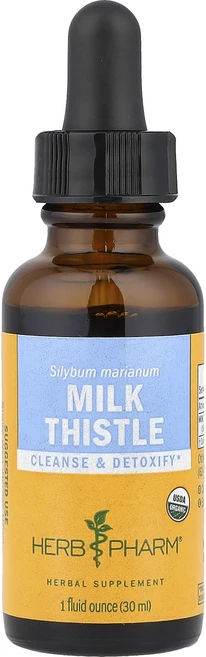 몸관리하세요 겨울입니다 Herb Pharm 밀크시슬 30ml(1fl oz)(1회 제공량당 607mg) 특별관리진행, HerbPharm밀크시슬30ml1floz1회제공량당60, 30ml - 쿠팡