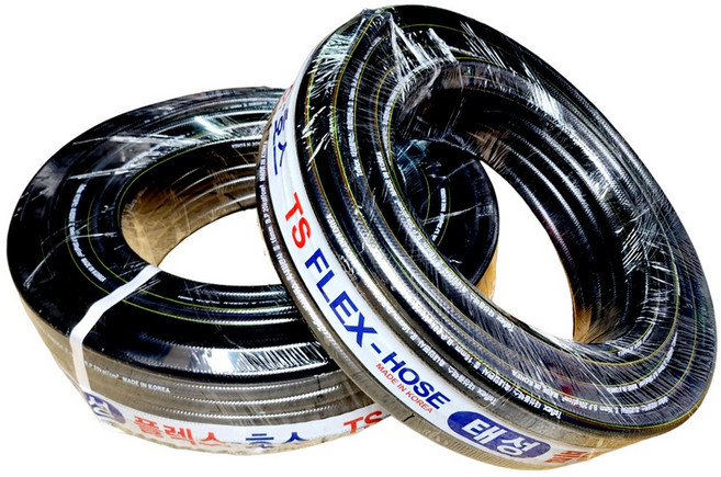 국산 흑편사 호스 15(16)mm X 30M 이끼방지 녹조방지 흑고압 농업용 가정용 다용도 물호스, 1개