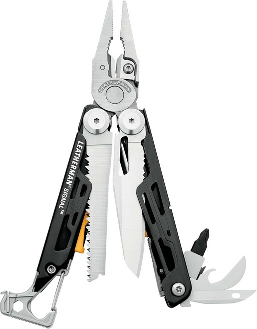LEATHERMAN Signal 19-in-1 다용도 칼 Coyote Tan, 스테인리스 스틸 나일론 케이스