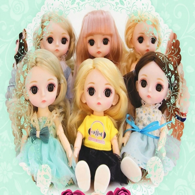 알뜰살림 미니 베이비 구체관절인형 16cm 장난감, 1개, 클로이블루