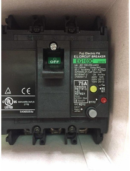 Fuji Electric 富士 漏電斷路器 EG103C 3P, 1個