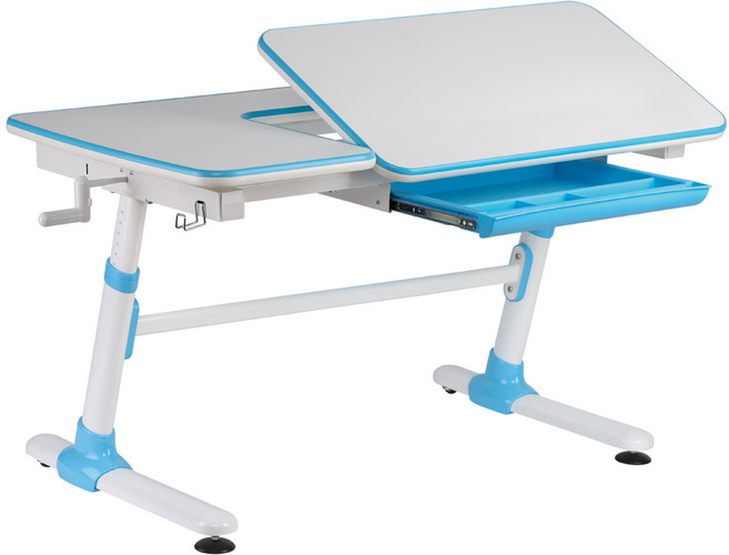 자이언트 어린이 높이 각도 조절 책상, 블루