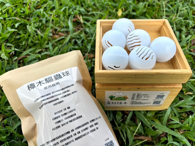 青羽 樟木驅蟲球 芬香驅蟲 衣物防護 6入組附精油, 6個, 10ml