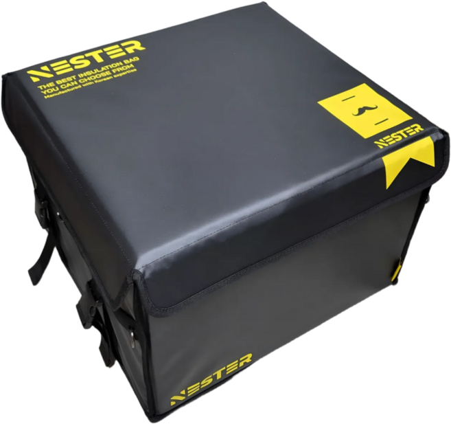 네스터90 배달가방 90리터 6면 풀하드케이스, 블랙