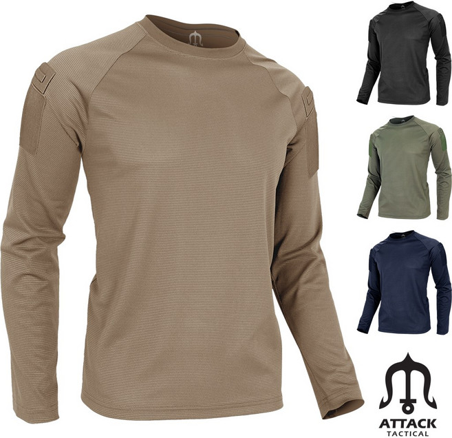 어택존 택티컬 티셔츠 국내생산 매쉬 기능성 군인 소방 특전 경호 밀리터리 반팔 긴팔 티 빅사이즈