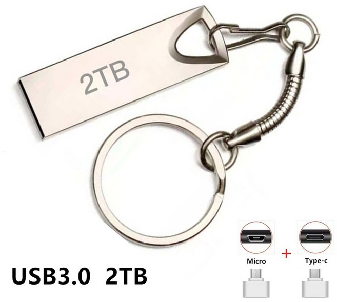 2TB 대용량 USB 플래시 드라이브 울트라 플레어 USB 3.0 플래시 드라이브, 1개