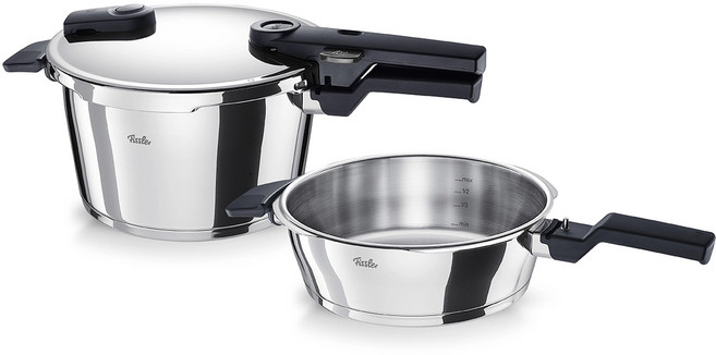 [코스트코] NEW 휘슬러 비타퀵 프리미엄 콤비 압력밥솥 4.5L + 2.5L /고급형/뚜껑호환/내부계량눈금/삼계탕압력솥/인덕션모든열원/스테인리스18-10/핵심기술인 쿡스타공법, 2개