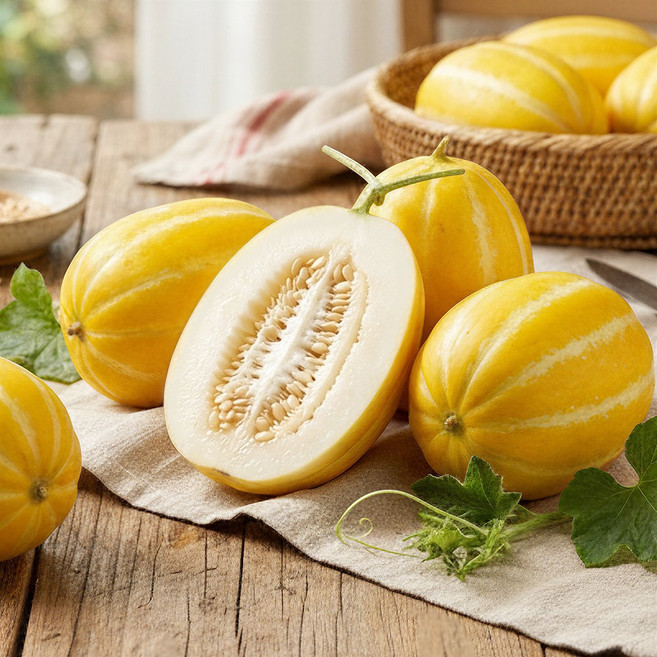 산지직송 제철 고당도 꿀 성주 참외, 1박스, 로얄과 소 2kg (7~9개입)