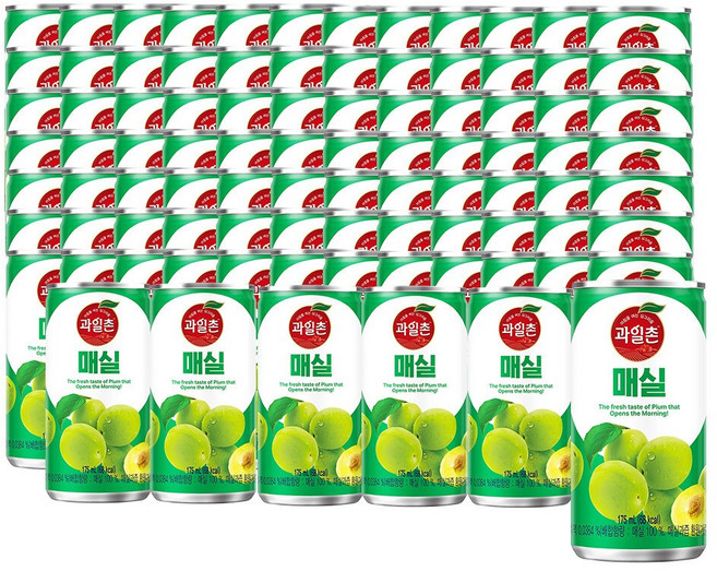 과일촌 매실 드링크 175ml 90캔, 90개