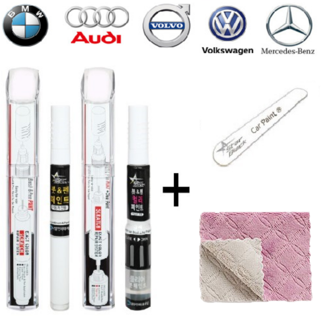 외제차 다종 순정 차량용 붓펜 페인트 흠집 문콕 셀프 복원 투명코팅제포함 올인원 카페인트, 혼다, 3WAY(투명코팅제포함), NH737M 폴리쉬드메탈, 1개
