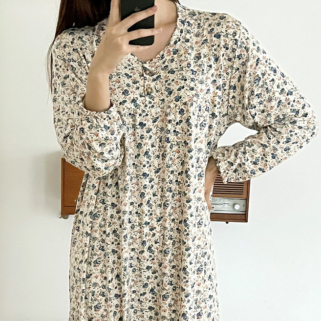 엘라운지 수피아 수면 홈웨어 빅사이즈 원피스 파자마