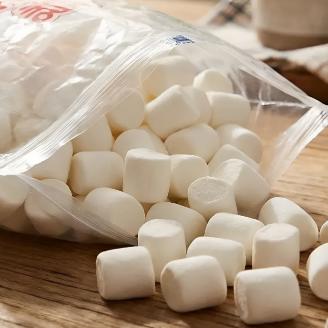 마시멜로우 원재료 캠핑 두바이 쫀득쿠키용 업소용 간식 솜사탕, 1개, 500g