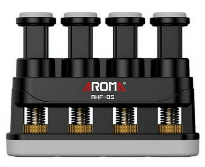 아로마 손가락 악력기 기타코드 클라이밍 트레이닝 조절 운동 기구 AHF-05, 블랙, 1개