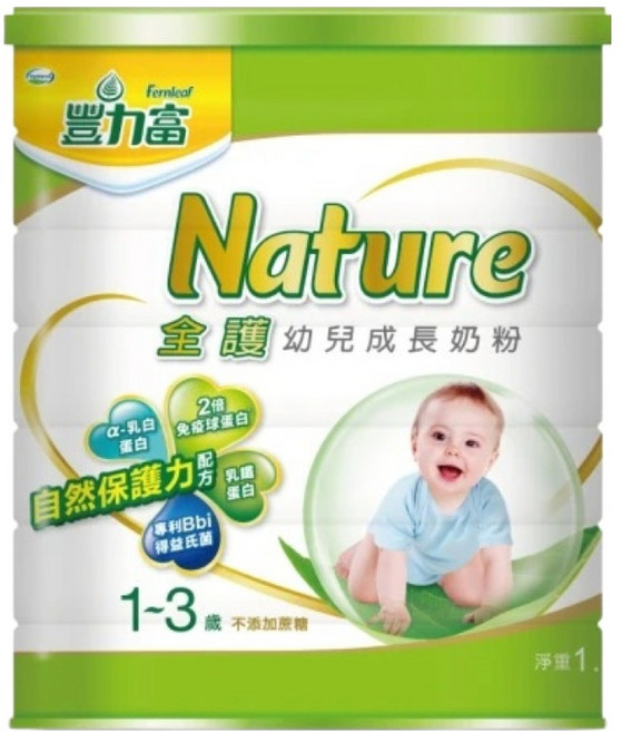 Fernleaf 豐力富 Nature 全護幼兒成長奶粉 3號 1~3歲, 1.5kg, 1罐