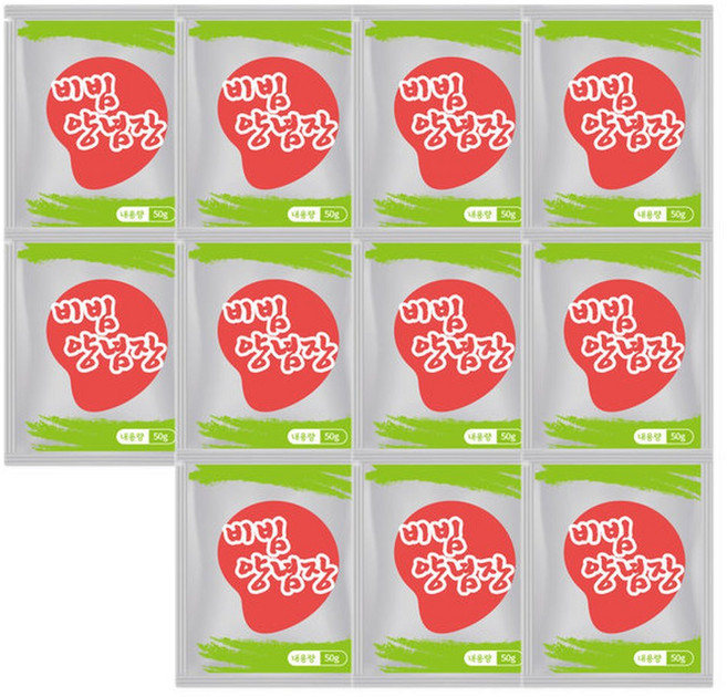 쫄깃 구포 비빔국수 양념장 비빔장 50g 10+1, 11개