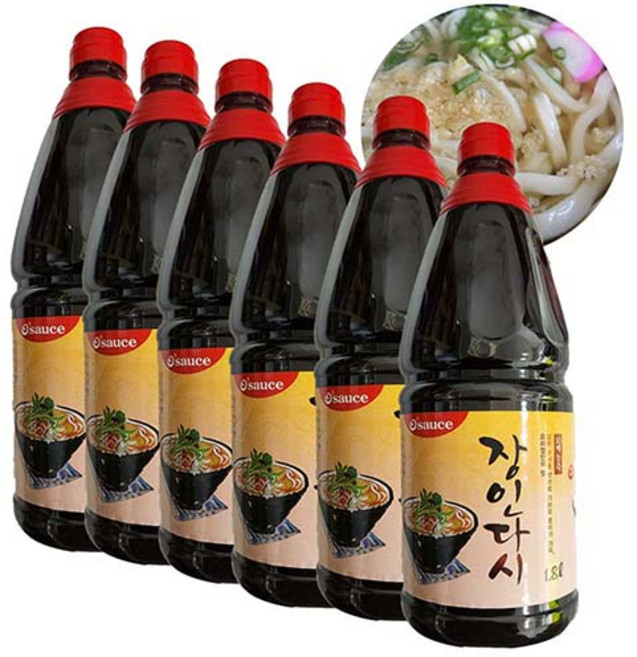 장인다시 소스 농축액-1박스(1.8Lx6개) 업소전문용, 6개, 1.8L