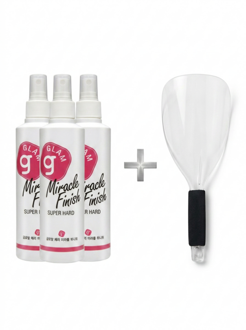 새한 글로발 체리 미라클 피니쉬 헤어 스프레이 세개 + 스프레이 가리개 증정 세트 (3+1 이벤트), 3개, 240ml