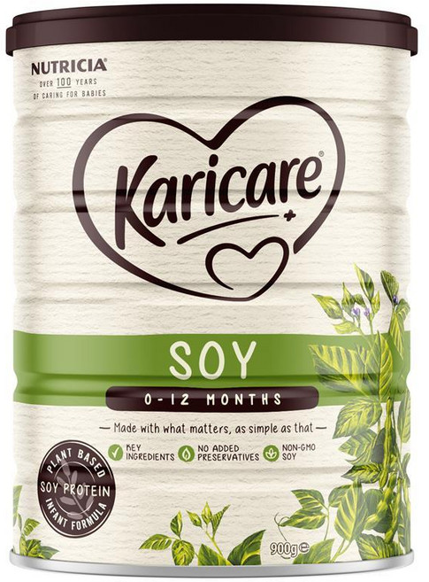 호주 카리케어 Karicare Soy Baby Infant Formula 0-12개월 소이 베이비 인펀트 포뮬라 아기 콩 분유, 1개, 900g