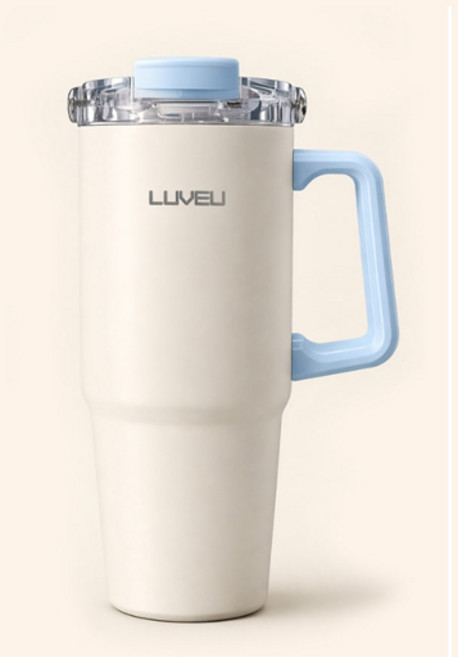 라온까사 러뷰 커플 텀블러 900ML 스텐304, 1개, 아이보리