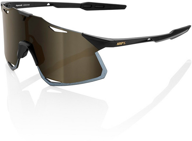 100% 하이퍼크래프트 (HYPERCRAFT) 매트 블랙 - 소프트 골드 미러 렌즈