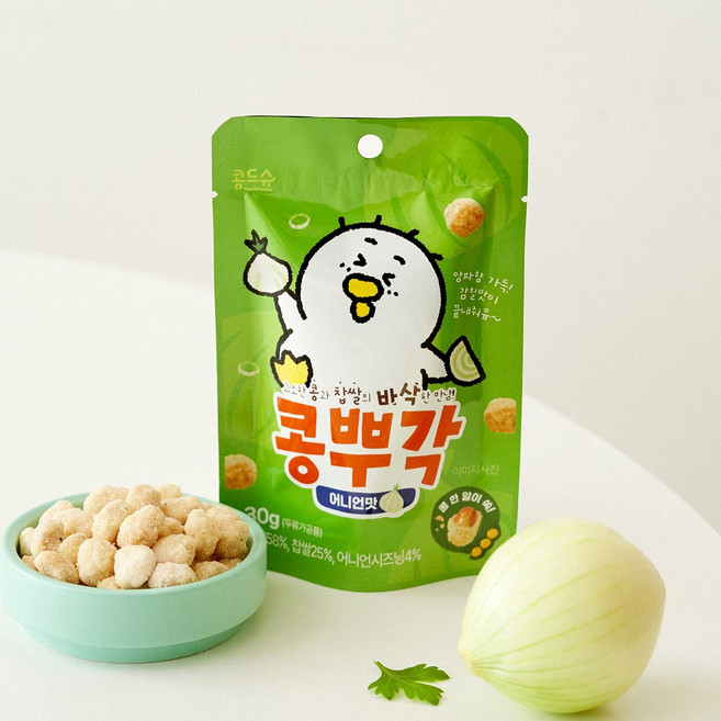 콩드슈 어니언맛 콩뿌각(찹쌀콩부각), 30g, 1개