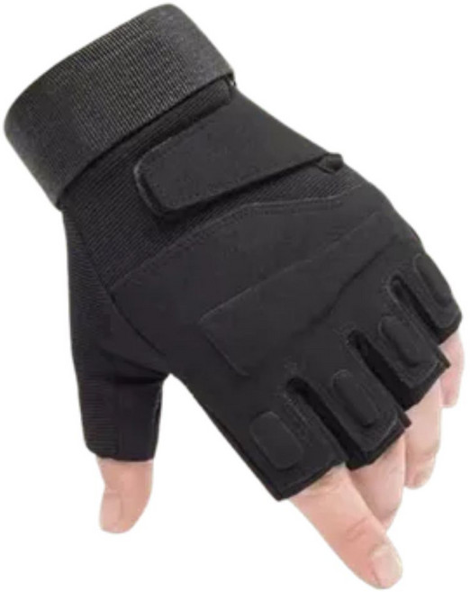 서바이벌 밀리터리 전술 아웃도어 장갑, 검정색, 1개