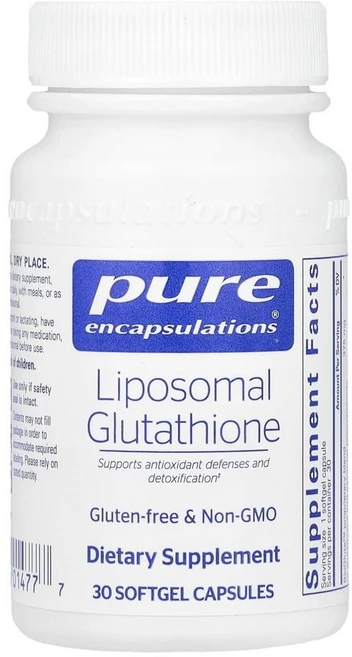 퓨어 인캡슐레이션 리포좀 글루타치온 375mg Pure Encapsulations Liposomal Glutathione 375 mg 30정, 1개 - 쿠팡